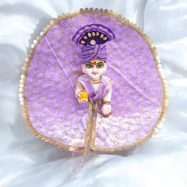 Lavender designer Velvet Poshak with Pagdi