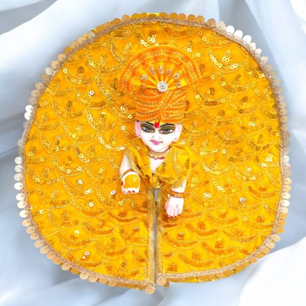 Yellow Velvet Poshak with Pagdi