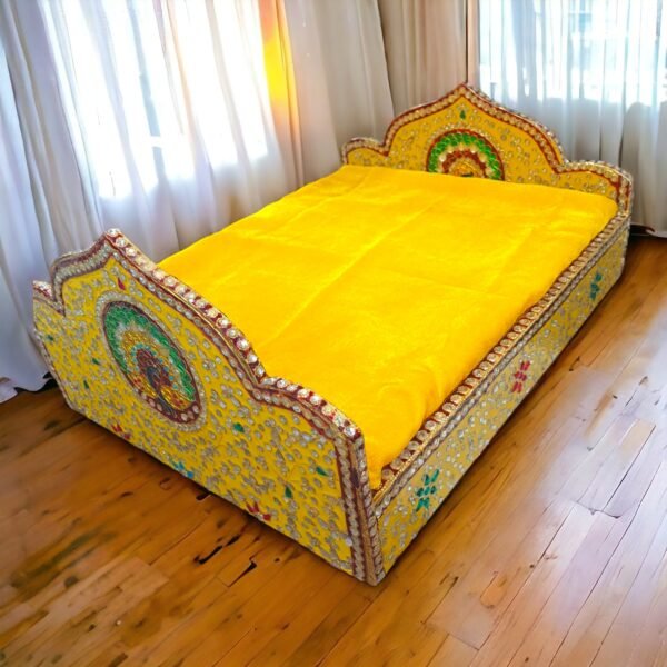 Premium Quality Meenakari Bed for God Idols - Image 4