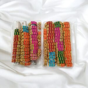 Moti Colored kangan -pack of 5 pairs