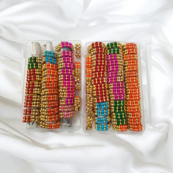 Moti Colored kangan -pack of 5 pairs