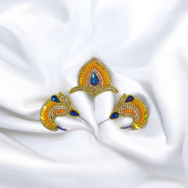 3Pc Zari Kalgi Set