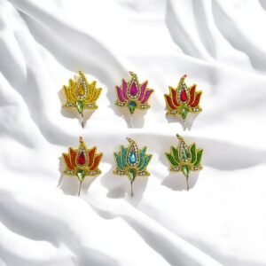 Single Zari Lotus Shape Kalangi