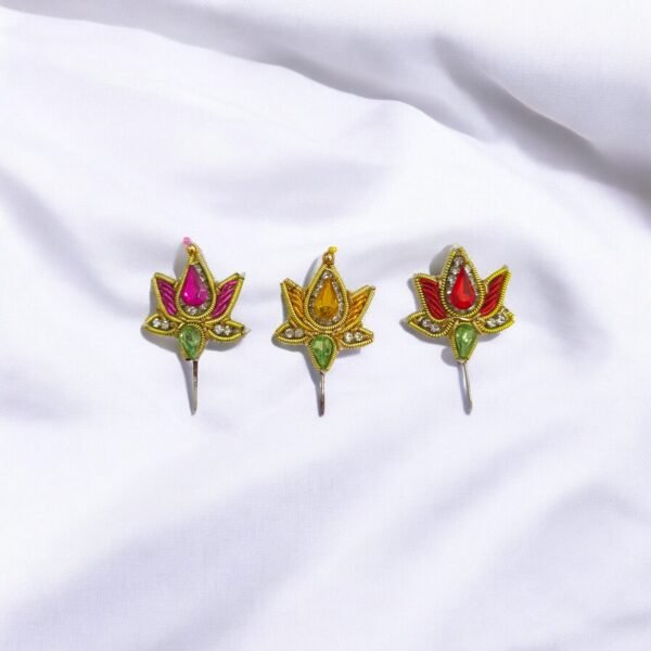 Single Zari Lotus Shape Kalangi - Image 3