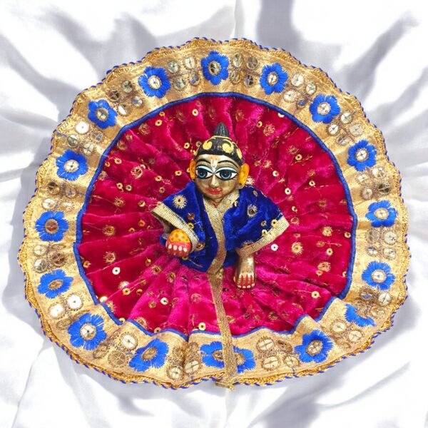 Beautiful Velvet Poshak for God Idols - Image 4