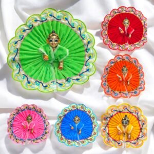 Velvet Poshak with Morr Pankhi for God Idols