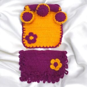 Wine Color Woolen Bistar/Bedding set for God Idols