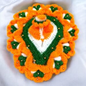 Leaf design Republic design Woolen poshak with cap for God idols
