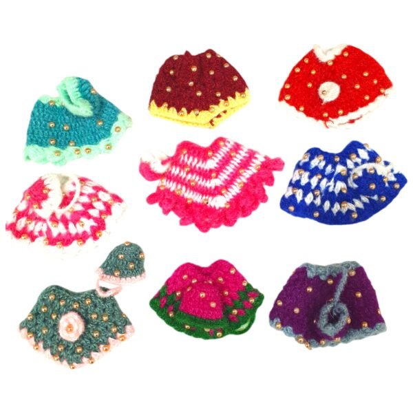 Woolen ponchu available for 4,5,6No- Pack of 2pc Laddu gopal ji