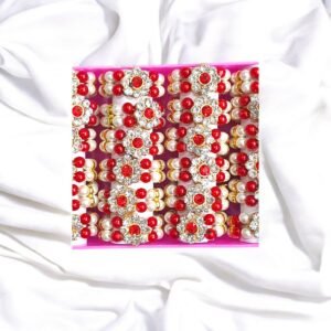 White-Red color moti kangan- 4,5,6,7no Gopal ji