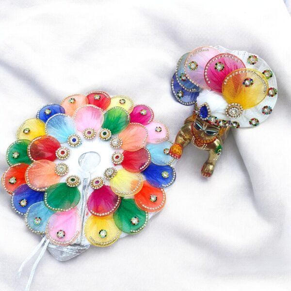 New Colorful Holi Poshak with Pagdi for God Idols - Image 2