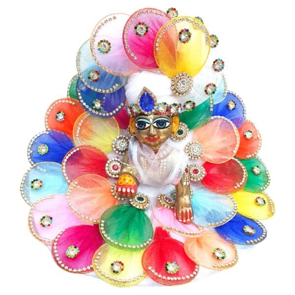 New Colorful Holi Poshak with Pagdi for God Idols