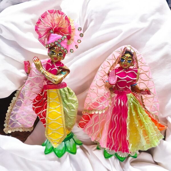 Colorful Holi Design - Radha Krishna Poshak