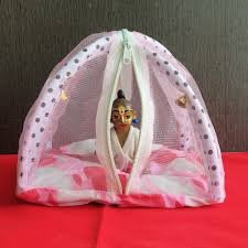 Mosquito Net Bedding in 4 strap  for God Idols