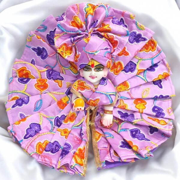 Thread Work Summer Poshak with pagdi for God Idols - Image 4