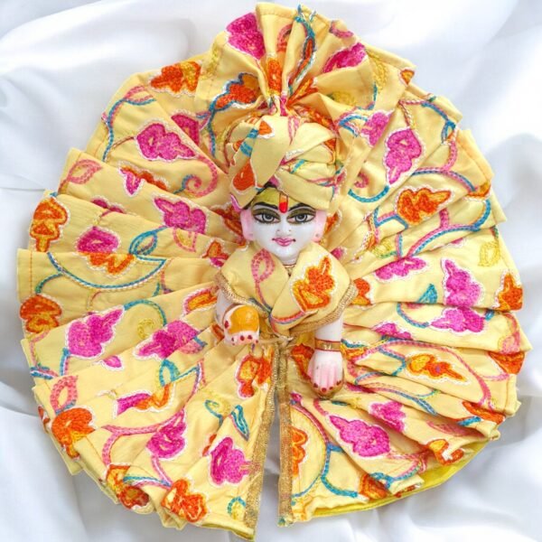 Thread Work Summer Poshak with pagdi for God Idols - Image 7