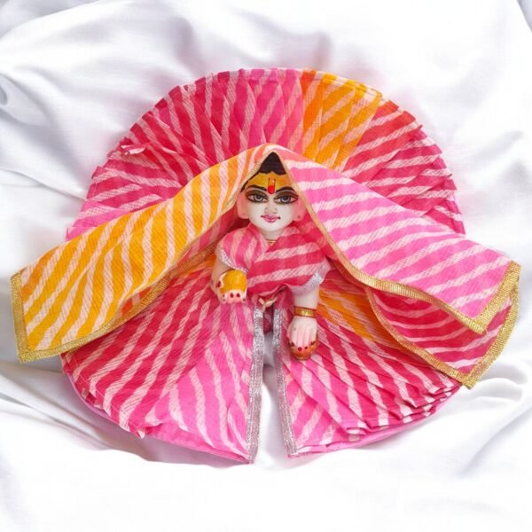 Kota Lehriya Poshak with Dupatta for Radha Rani - Image 3