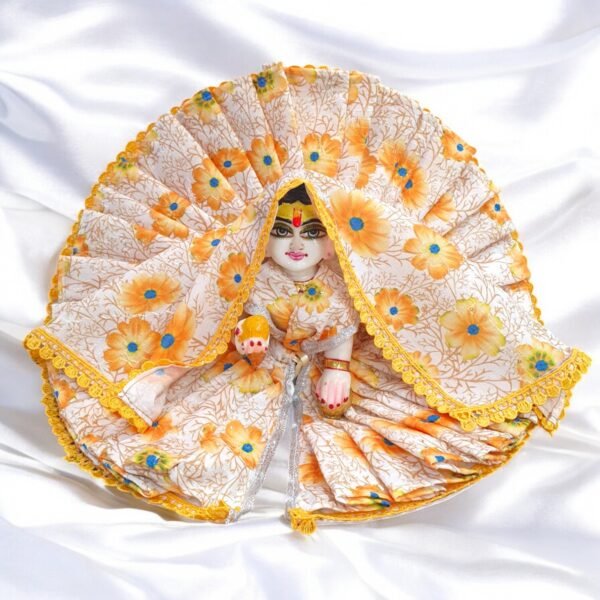 Cotton Summer Poshak with Dupatta for God Idols