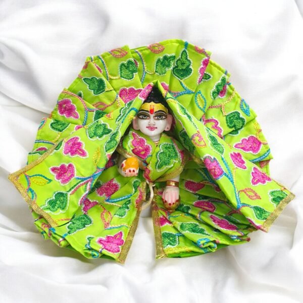 Thread Work Summer Poshak with Dupatta for God Idols - Image 6