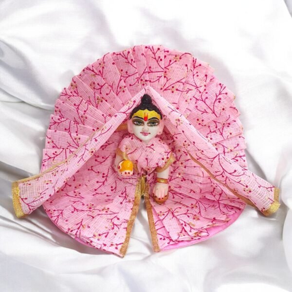 Kota check Fabric Poshak with Dupatta for God idols