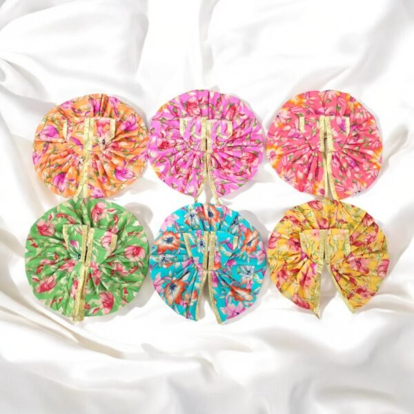 Floral Print  Cotton Poshak for God Idols - Image 2