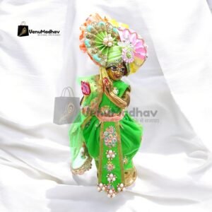 Neon Green Premium Fabric Designer Dhoti Patka for Krishna