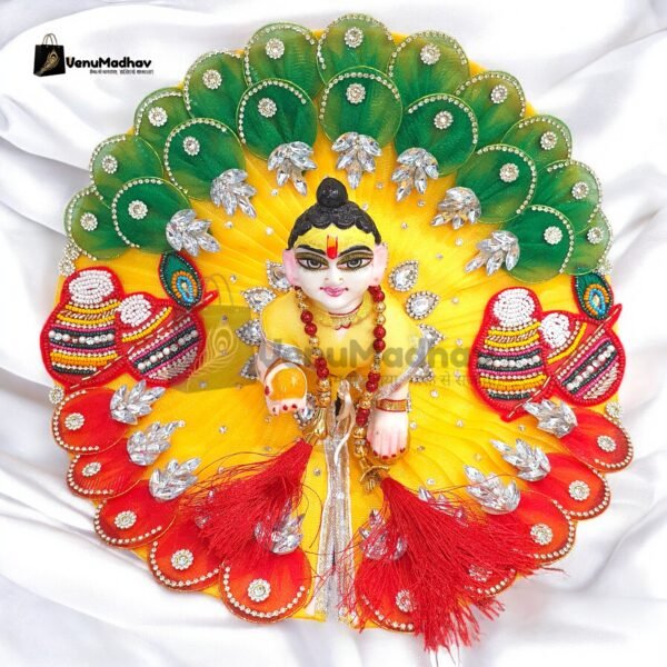 Makhan Matki Design poshak with Pagdi for God Idols Poshak with Pagdi for God Idols - Image 2