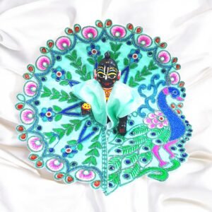 Fancy Handwork Peacock Poshak for God Idols