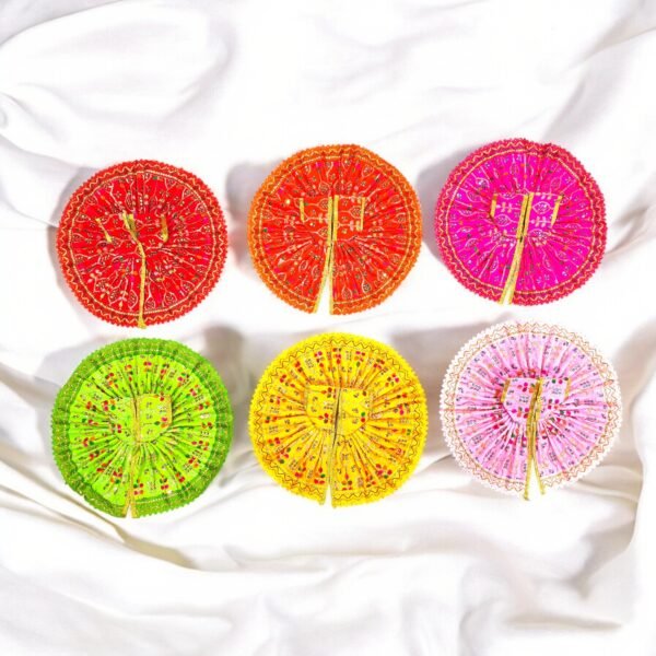 Fancy Thread Work Poshak for God Idols - Image 2