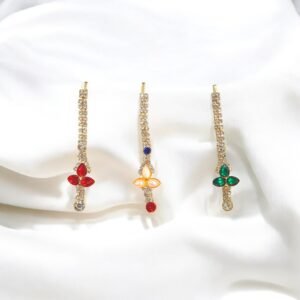 Maang Tikka 2.5Inch for Radha Rani, Laxmi Maa ,Durga Maa Idol- Stone Stylish Tikka