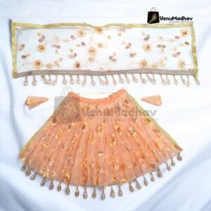 Soft Peach Designer Lehnga Patka