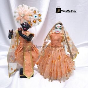 Soft Peach Designer Poshak with Pagdi & Dupatta for RK