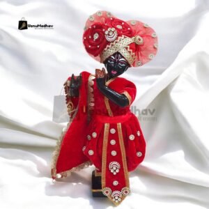 Red Velvet Heavy Designer Dhoti Patka for Krishna