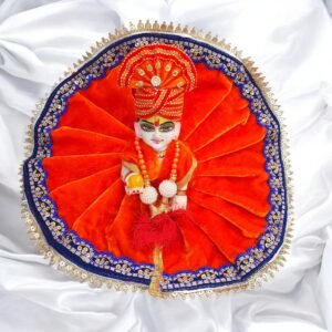 Orange with Lace Velvet Poshak with Pagdi and Patka