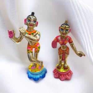 Ashtadhatu Radha Krishna Idol - 7 inch
