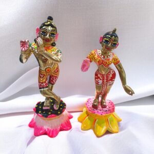 Ashtadhatu Radha Krishna Idol - 7 inch