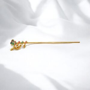 Peacock Latkan Bansuri/Flute Size : 6.5 Inch