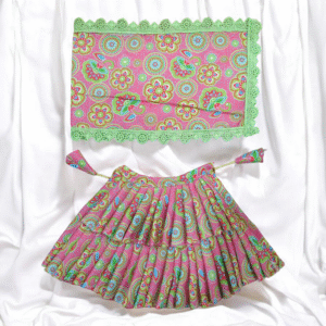 Paisley print Lehnga Patka For God Idols