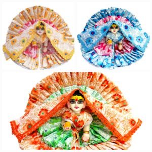 Double Color Pure Cotton Summer Poshak for God Idols