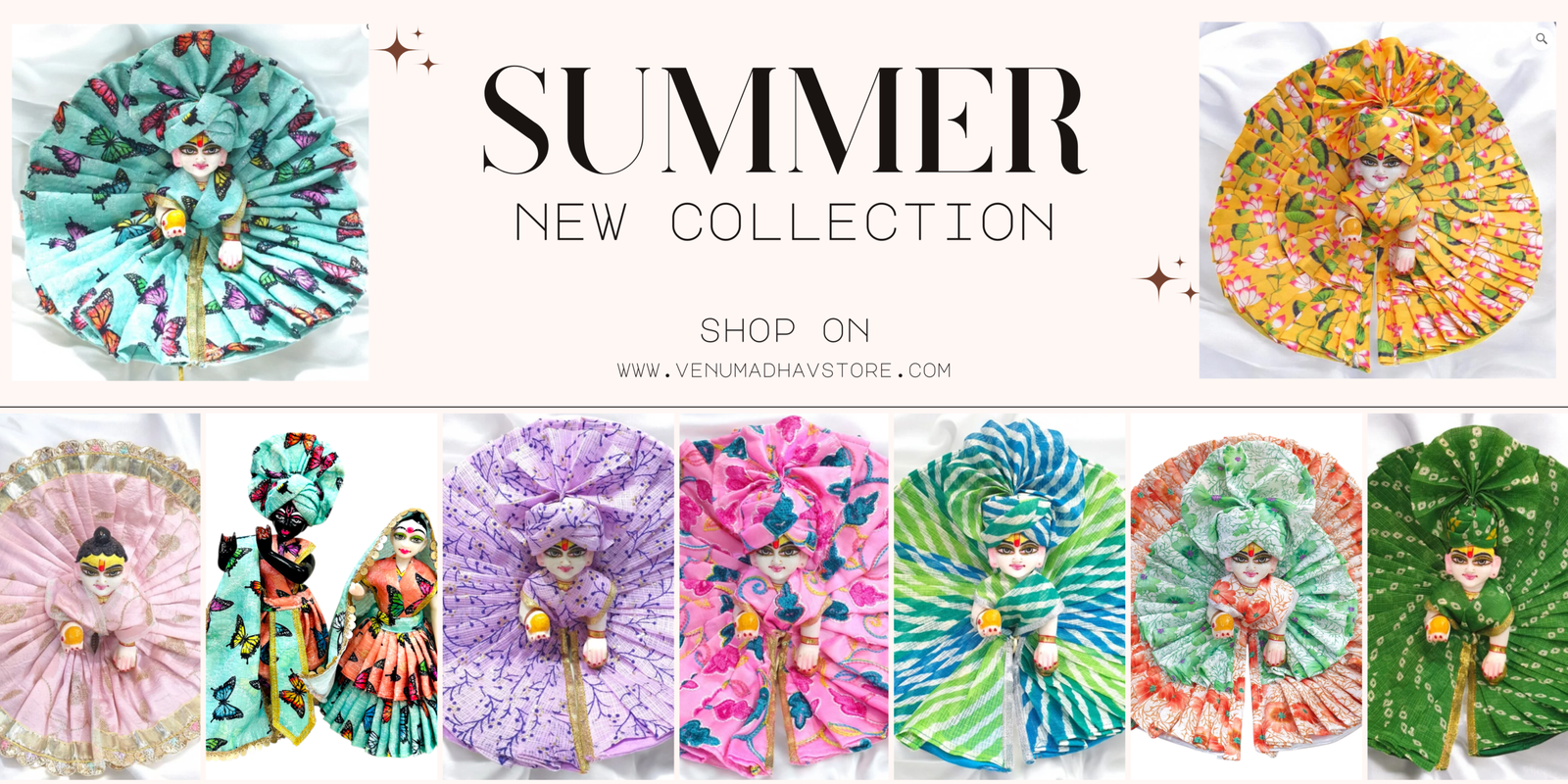 Beige Black Modern Photo Collage Summer New Collection Banner