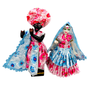 Double Frill Cotton Flower Poshak with Pagdi for RK
