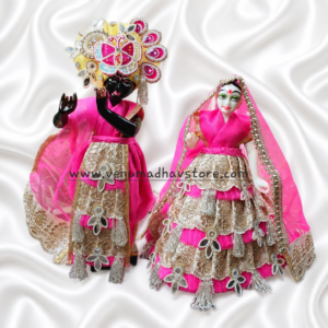 Hot Pink Frill Heavy designer RK Poshak with Pagdi & Dupatta for RK