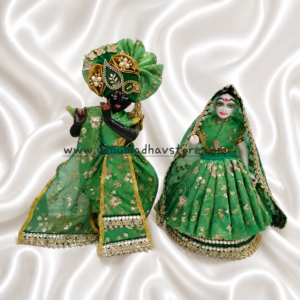 Green Shimmer designer RK Poshak with Pagdi & Dupatta