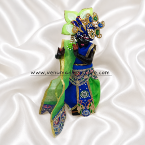 Blue Parrot color Peacock Theme designer Dhoti Patka