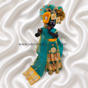 Rama Green Gopala Frill Heavy designer Dhoti Patka