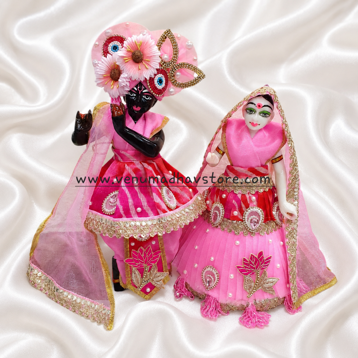 Light Pink Heavy designer Patka Style Poshak with Pagdi & Dupatta for RK