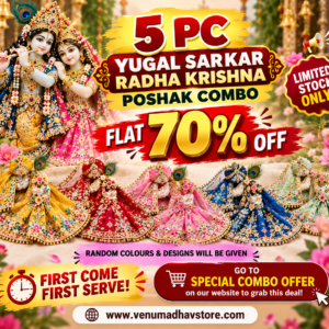 5pc Radha Krishna Poshak Combo