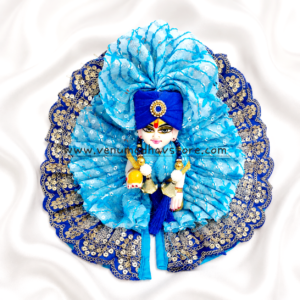 Sky- Blue designer fabric poshak with pagdi patka